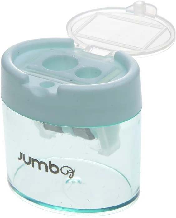 Sacapuntas de Plástico Redondo Doble Colores c/Deposito Jumbo® PS17 [Pieza]