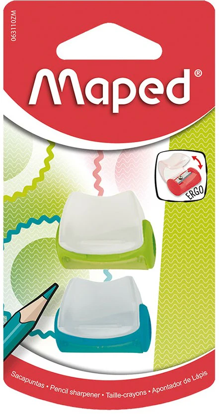 Sacapuntas de Plástico Vivo c/Tapa c/2 Colores c/Deposito Silco® 63111ZM [Pieza]