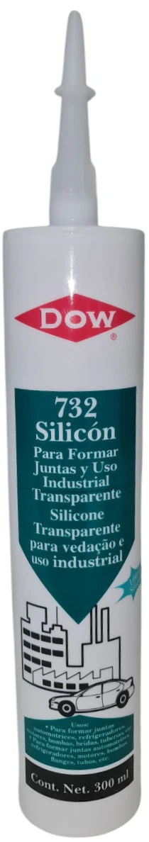 Sellador de Silicon 732 Transparente 300ml Dow® [Cartucho]