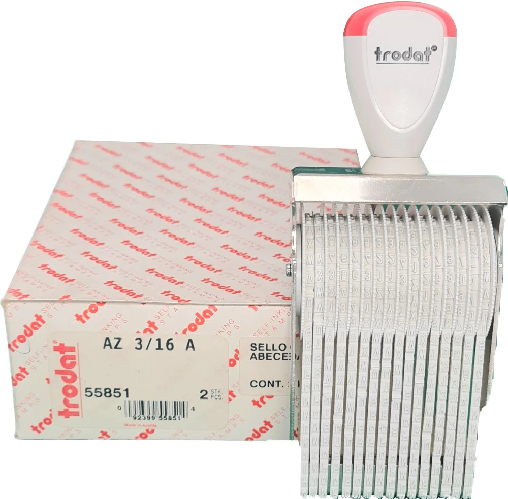 Sello Abecedario  3mm  A-Z,0-9,/,',-,×,+ Trodat® [Pieza] - Image 2
