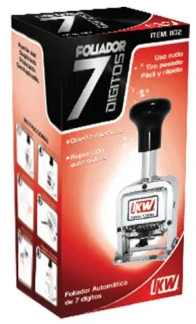 Sello Foliador Automático 7 Dígitos 207-F IKW® 1102 [Pieza] - Image 2