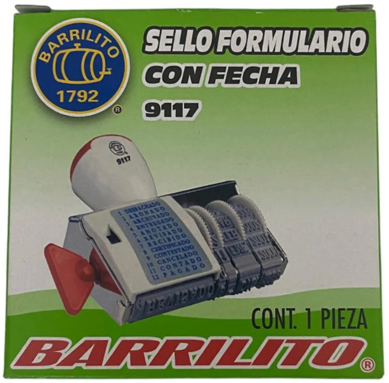 Sello Formulario c/Fecha Barrilito® 9117 [Pieza]