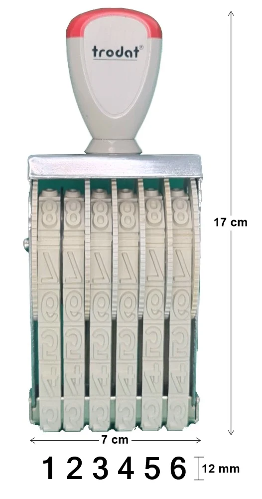 Sello Numerador 6 Bandas 12mm Trodat® 15126 [Pieza]