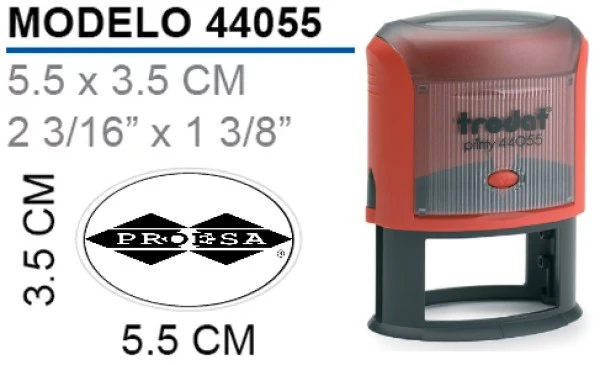 Sello Tinta Automática Printy Opaque Rojo/Negro 55×35mm Trodat® 44055 [Pieza] - Image 2