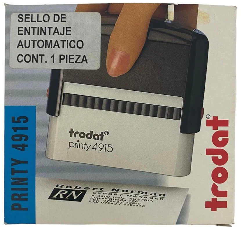 Sello Tinta Automática Printy p/Texto 70×25mm Trodat® 4915 [Pieza] - Image 2