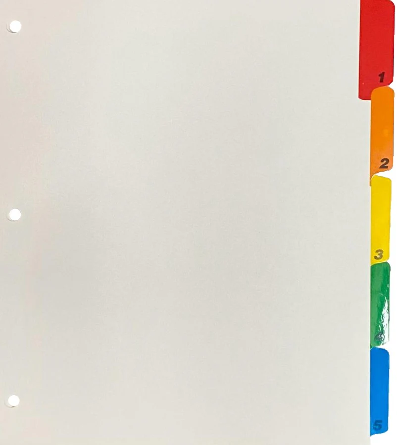 Separador Hojas p/Carpeta Blanco colorTap  Carta Proesa® [Bolsa de plástico] - Image 10