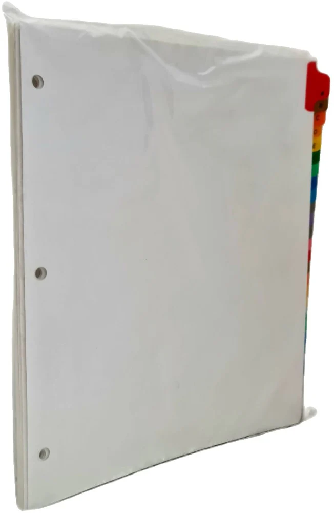 Separador Hojas p/Carpeta Blanco colorTap  Carta Proesa® [Bolsa de plástico] - Image 3