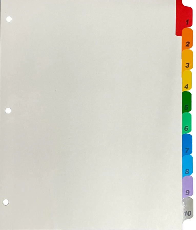 Separador Hojas p/Carpeta Blanco colorTap  Carta Proesa® [Bolsa de plástico] - Image 8