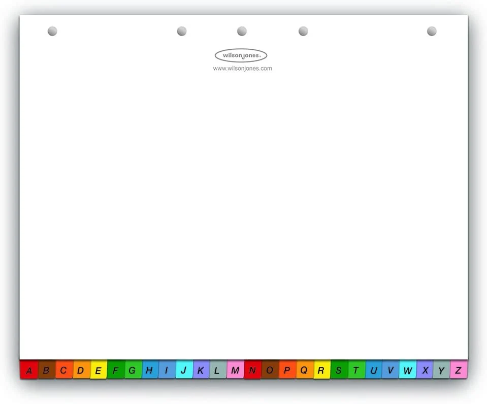 Separador Hojas p/Carpeta Multidex c/Índice A-Z c/26 Blanco colorTap Carta ACCO® P0448 [Bolsa de plástico] - Image 3
