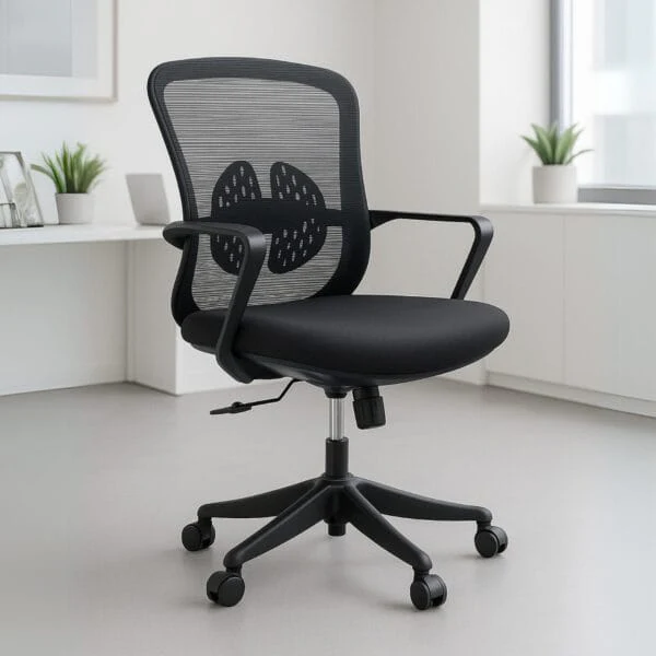 Silla Operativa Organic Mesh conTelaNegra EstructuraNegro Ofik® 1078 [Pieza] - Image 4
