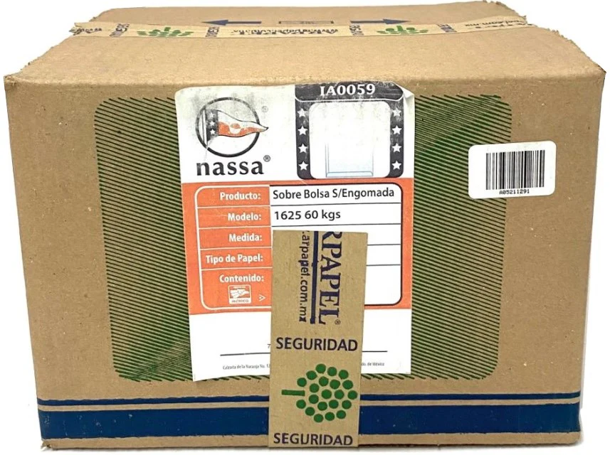 Sobre Bolsa 1625-60 Esquela 60kg Blanco Bond 16.5×25cm Nassa® IA0059 [Sobre]