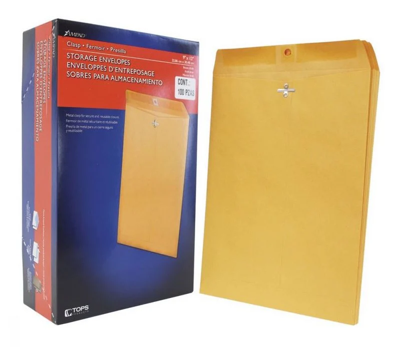 Sobre Bolsa c/Broche Kraft Efficiency Amarillo 10×13" Oxford® 73112 [Pieza] - Image 3