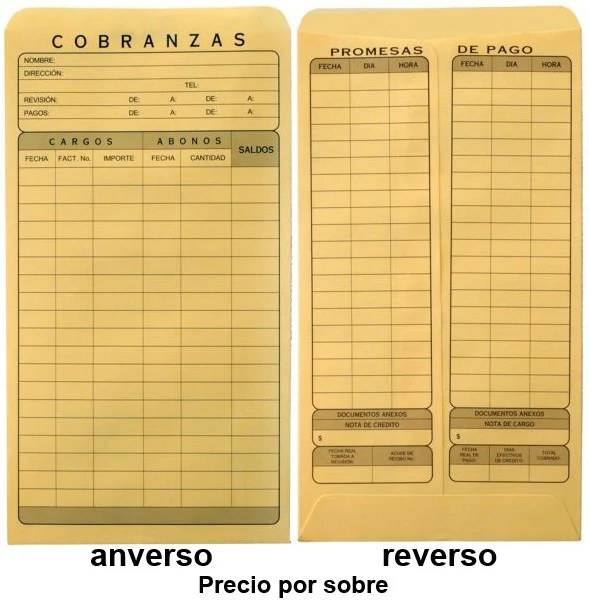 Sobre Bolsa Cobranza 1121 60kg Golden Kraft 11.5×21cm Nassa® IA0115 [Sobre]