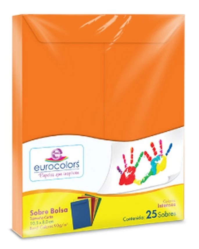 Sobre Eurocolors  B  23×30.5cm Bolsa Carta pack c/25 eurocolors [Caja] - Image 4