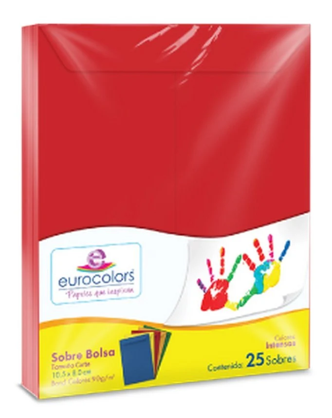 Sobre Eurocolors  B  23×30.5cm Bolsa Carta pack c/25 eurocolors [Caja] - Image 5