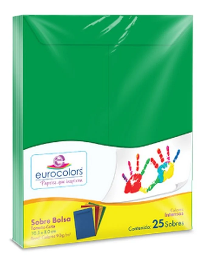 Sobre Eurocolors  B  23×30.5cm Bolsa Carta pack c/25 eurocolors [Caja] - Image 6