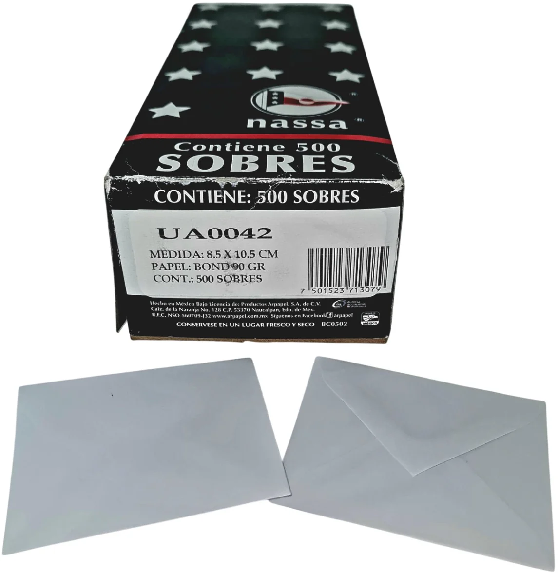 Sobre Linea Social Bond Blanco 85×105mm Nassa® UA0042 [Sobre] - Image 2