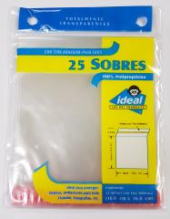 Sobre Poliprop c/Adhesivo c/25 Cal30 16×16cm Ideal® 9702 [Pieza]