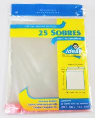 Sobre Poliprop c/Adhesivo c/25 Cal30 18×18.5cm Ideal® 9703 [Pieza]