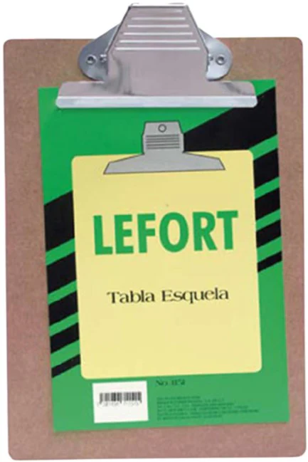 TablaAgarraPapel Fibracel  Madera Broche Placa Metal Lefort® [Pieza] - Image 3