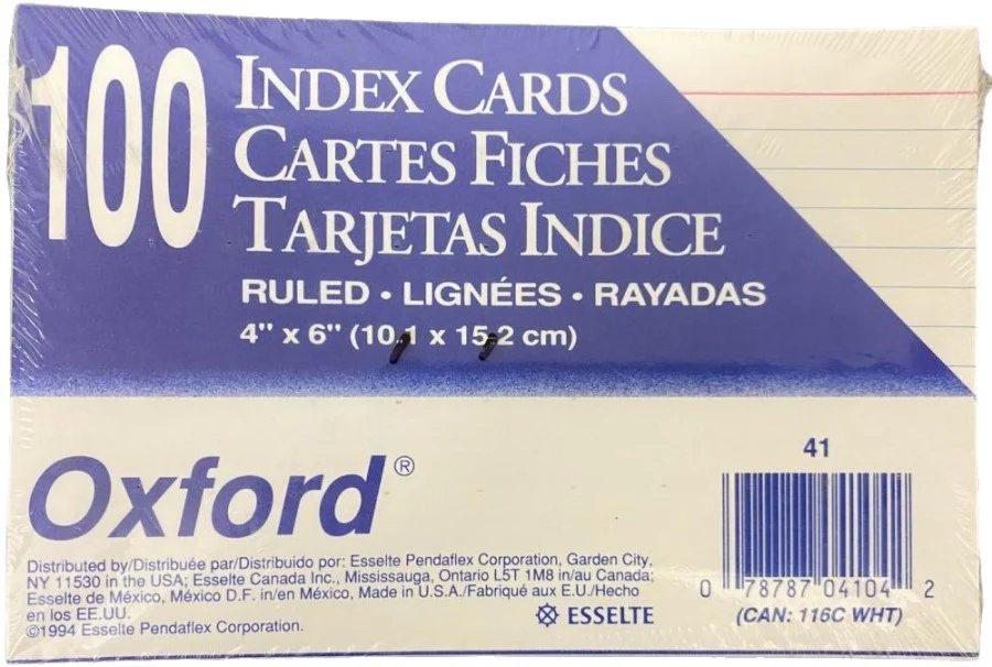 Tarjeta Índice Blanca Rayada  c/100 Oxford® [Paquete] - Image 8