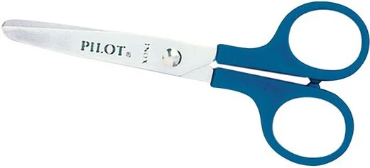 Tijera Escolar Acero Troquelado 4½" AceroInoxidable Mango ABS Fifa® Pilot® 12-4.5V [Pieza]