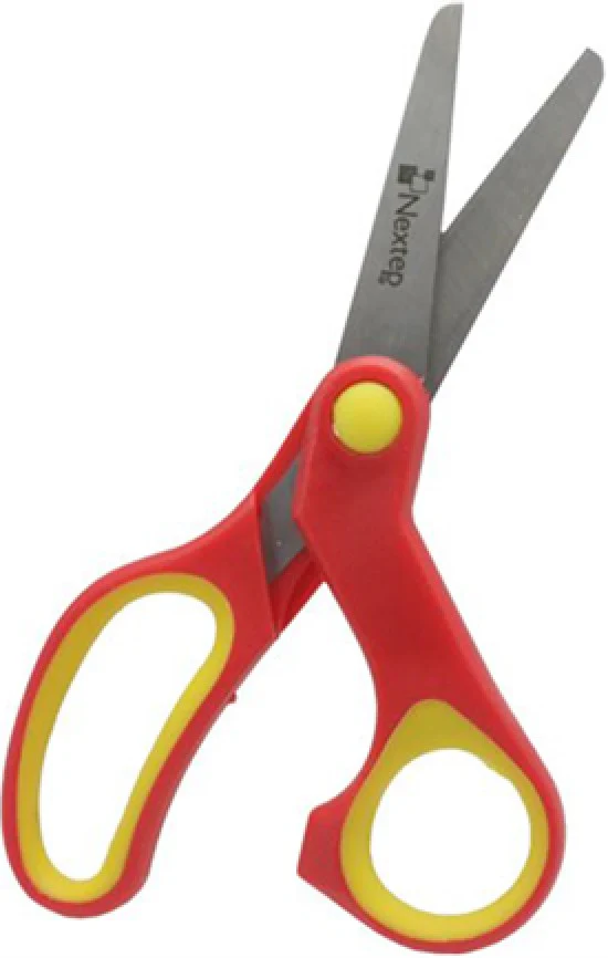 Tijera Escolar Punta Roma Bimaterial Junior 5" Nextep® NE-130 [Pieza]