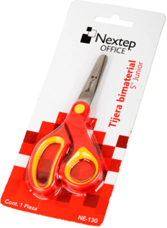 Tijera Escolar Punta Roma Bimaterial Junior 5" Nextep® NE-130 [Pieza] - Image 3