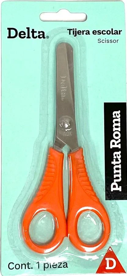 Tijera Escolar Punta Roma Económica 5" Barrilito® D10 [Pieza]
