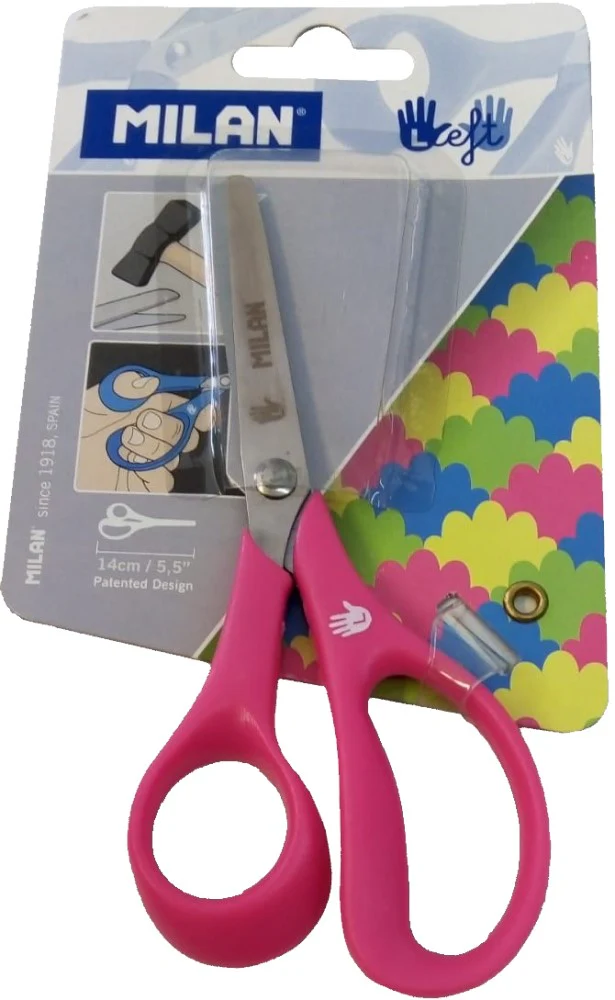 Tijera Escolar Zurda 5½" Colores Milan® EMIBWM10259 [Pieza]