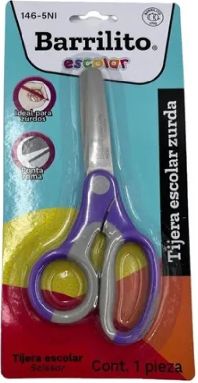 Tijera Escolar Zurda 5" Barrilito® 146-5NI [Pieza] - Image 2
