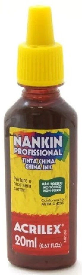 Tinta China Marrón 20ml Acrilex® A05120531 [Contenedor plástico]
