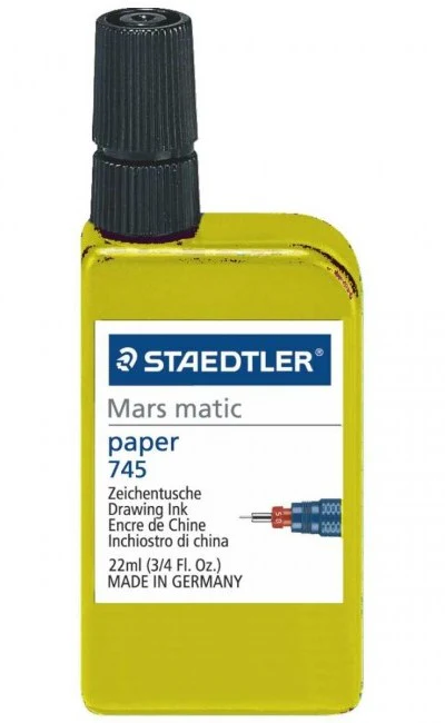 Tinta China p/Estilógrafo  22ml  Frasco Mars® Matic Staedtler® [Pieza]