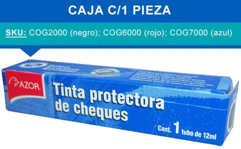 Tinta p/Sellos  12ml  p/Folidora/Protectora AZOR® [Pieza] - Image 3