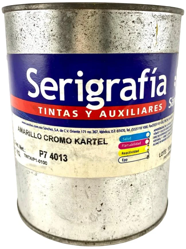 Tinta Serigrafía Kartel Sanchez® [Kilo/Cubeta/Contenedor plástico/Galón]