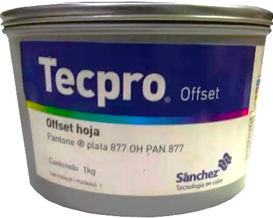 Tinta tono Pantone® Metal OH 4 42 43 41 PAN 877 Sanchez® [Lata cilíndrica/Kilo] - Image 4
