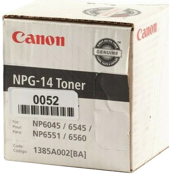 Tóner p/Copiadora Cannon 6545-6551 Negro Canon® NPG14 [Pieza]